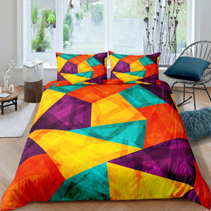 Colorful Polygon Bedding Set