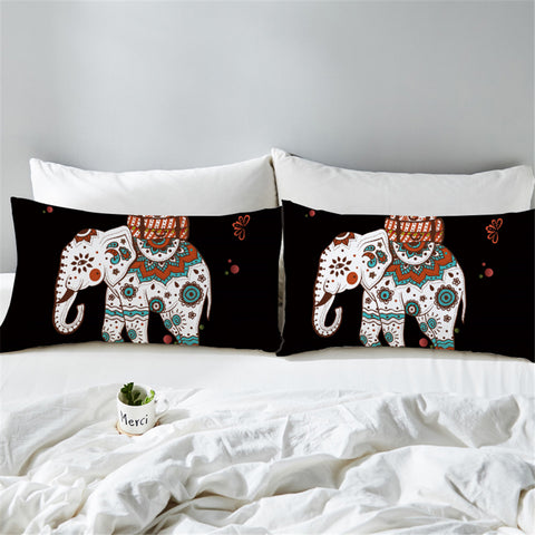 Image of Christmassy Elephant Pillowcase