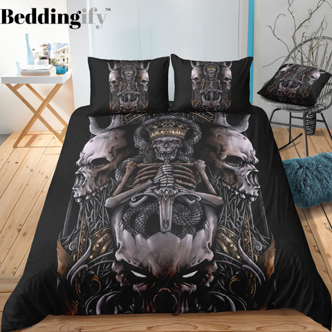Image of B10 Skull Bedding Set - Beddingify