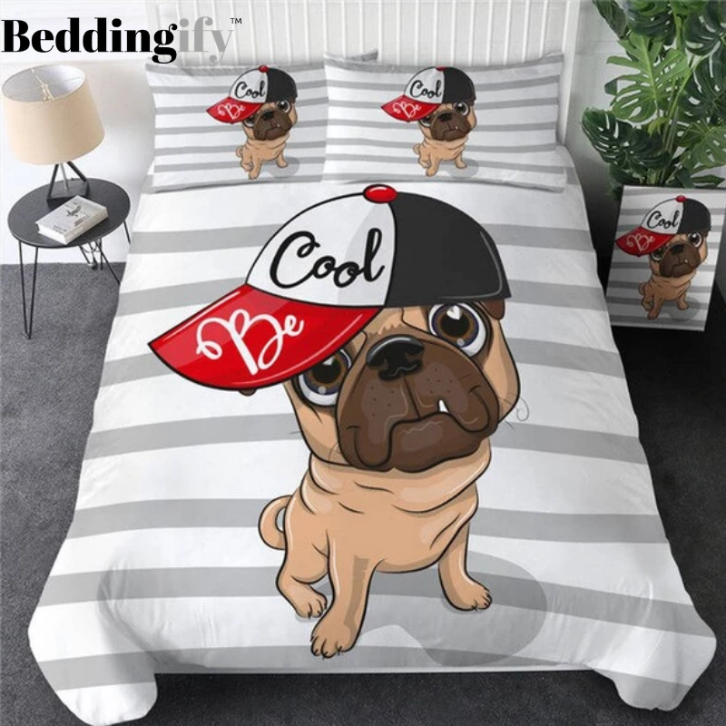 Hiphop Pug Bedding Set - Beddingify