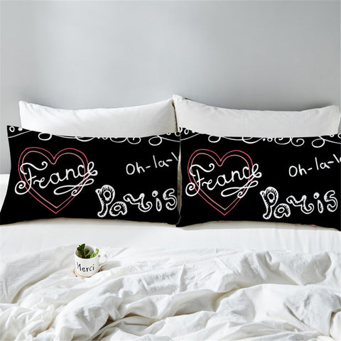 Image of Paris Themed Pillowcase