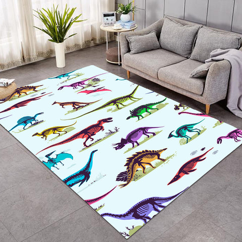 Image of Colored Dino Toys SW1097 Rug
