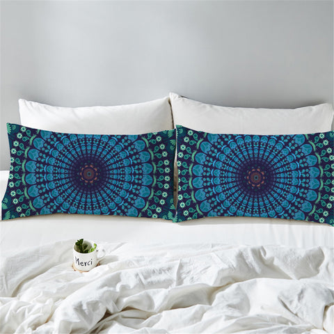 Image of Aquatic Mandala Pillowcase