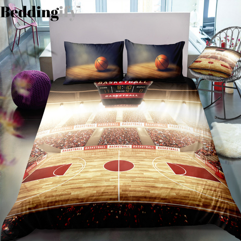 Image of Basketball Field Bedding Set - Beddingify