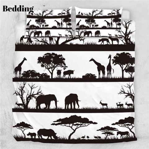 Image of African Animals Comforter Set - Beddingify