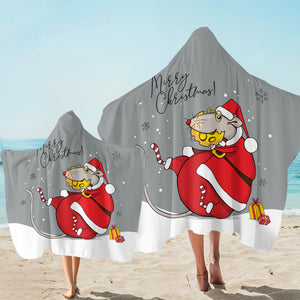 Santa Mouse SW2524 Hooded Towel