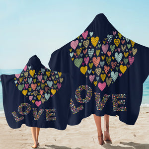 Love Heart Shape SW2181 Hooded Towel