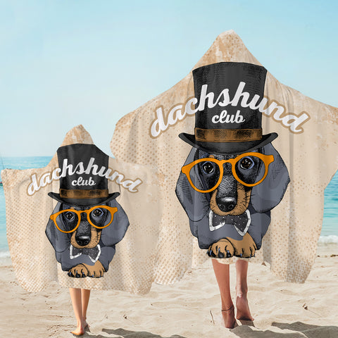 Image of Dachshund Club SW2529 Hooded Towel