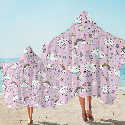 Image of Magical Narwhal SW1909 Hooded Towel