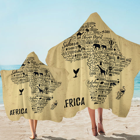 Image of Africa SW1760 Hooded Towel