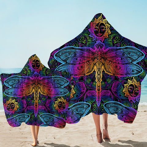 Image of Mutated Dragonfly SW1895 Hooded Towel