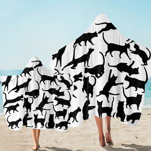 Image of Cat Shades SW1834 Hooded Towel