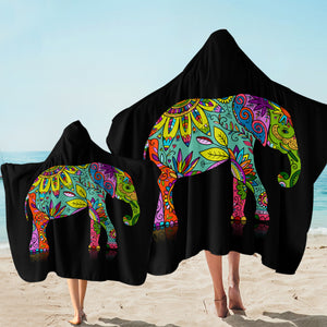 Stylized Elephant SW2014 Hooded Towel