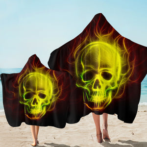 Fiery Skull SW1676 Hooded Towel