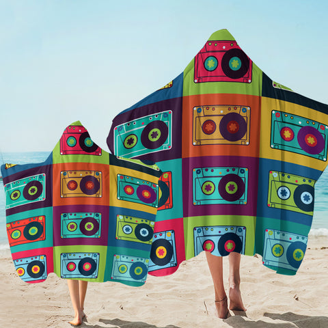 Image of Cassette Profiles Colorblocks SW1635 Hooded Towel