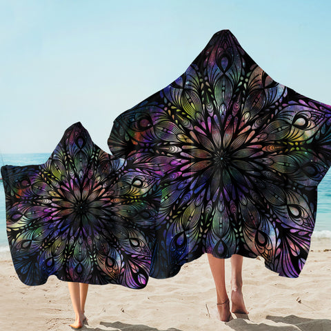 Image of Peacock Feather SW2021 Hooded Towel