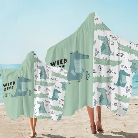 Image of Wild Crocodile SW2084 Hooded Towel