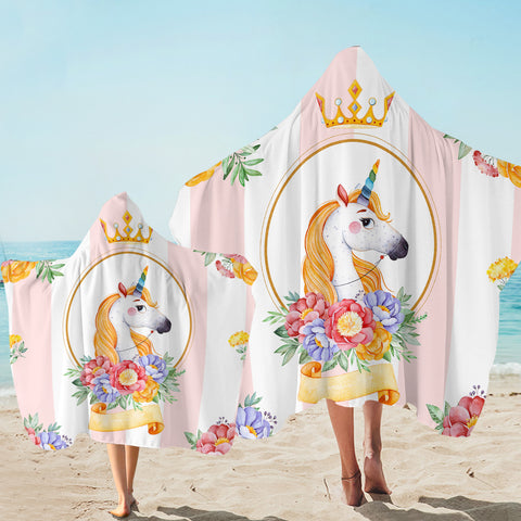 Image of Unicorn Queen SW2417 Hooded Towel