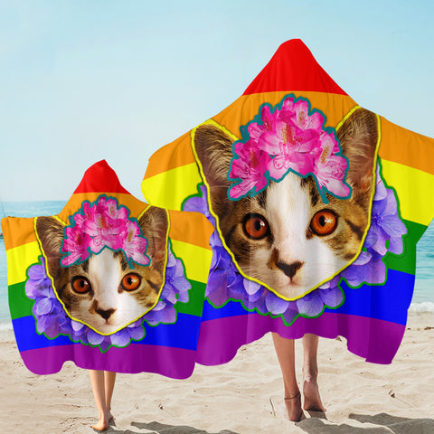 Image of Pride Kitty SW2047 Hooded Towel