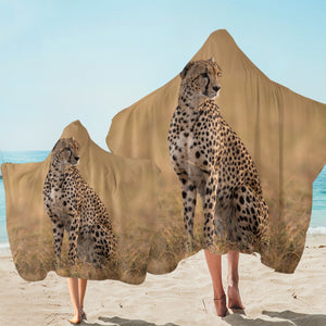 3D Cheetah SW2515 Hooded Towel