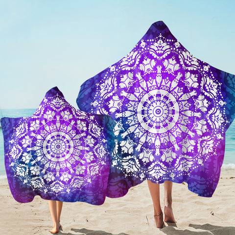 Image of Concentric Design Purplish SW2415 Hooded Towel