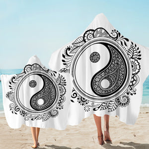 Stylized Yin Yang SW2480 Hooded Towel