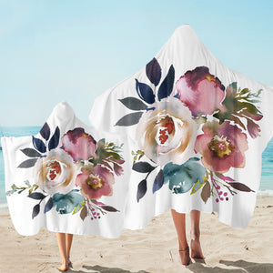 Pretty Flowers SW2413 Hooded Towel