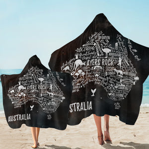 Australia SW1759 Hooded Towel