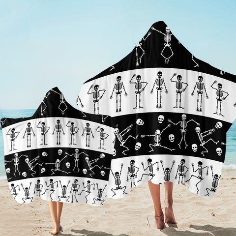 Image of Playful Skelly SW1888 Hooded Towel