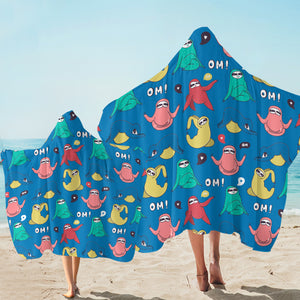 Om Sloth SW2397 Hooded Towel