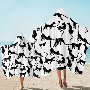 Skinny Cat Things SW1651 Hooded Towel