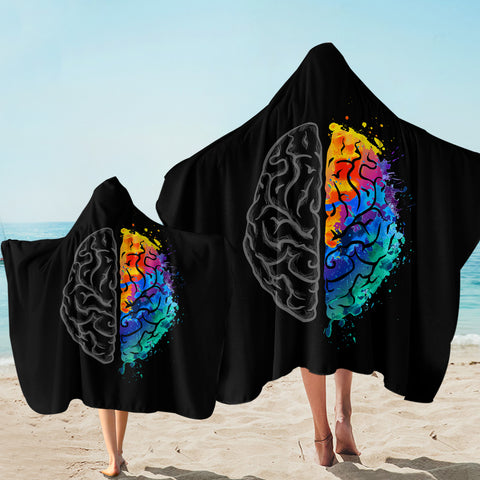 Image of Brain Part SW2059 Hooded Towel