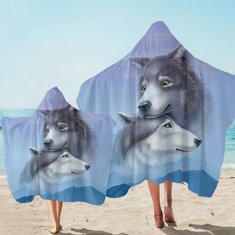 Image of Wolf Love SW2027 Hooded Towel