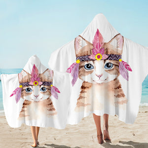 Tribal Cat SW2419 Hooded Towel