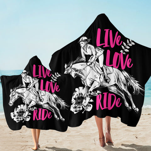 Image of Live Love Ride SW2403 Hooded Towel