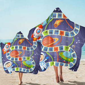 Boardgame Space Travel SW1710 Hooded Towel