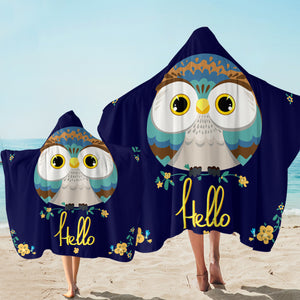 Hello Owl SW2341 Hooded Towel