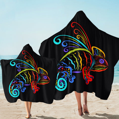 Image of Night Chameleon SW2016 Hooded Towel