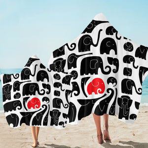 Elephant Puzzle SW2020 Hooded Towel