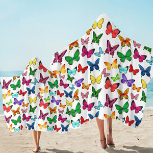 Brilliant Butterflies SW2465 Hooded Towel