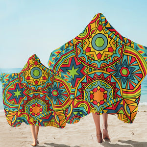 Colorful Pattern SW1839 Hooded Towel