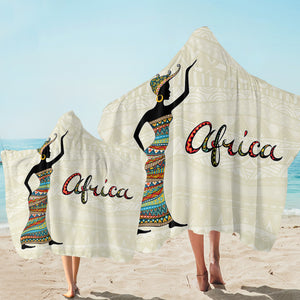 African Lady SW1830 Hooded Towel