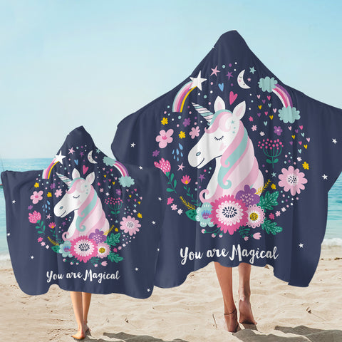 Image of Magical Unicorn Starry SW1848 Hooded Towel