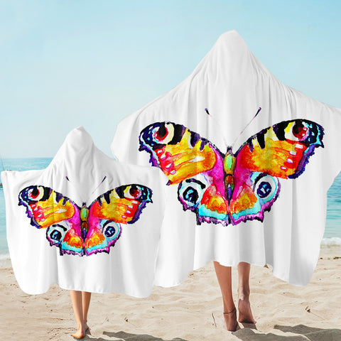 Image of Bright Butterfly SW2475 Hooded Towel