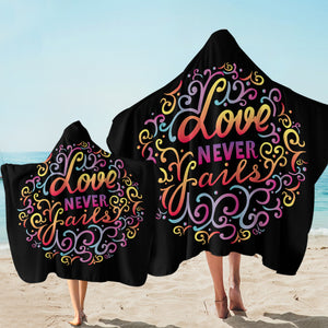 Love Never Fails SW2486 Hooded Towel