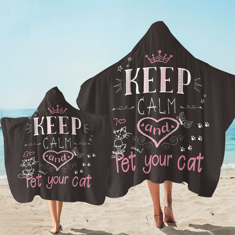 Image of Cat Lover SW2170 Hooded Towel