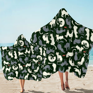 A Cluster Of Cats SW1657 Hooded Towel