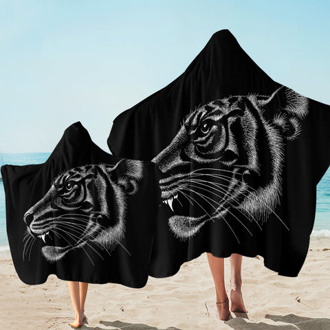 Image of B&W Tiger SW1661 Hooded Towel