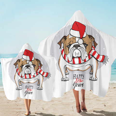 Image of Holiday Pug SW2525 Hooded Towel