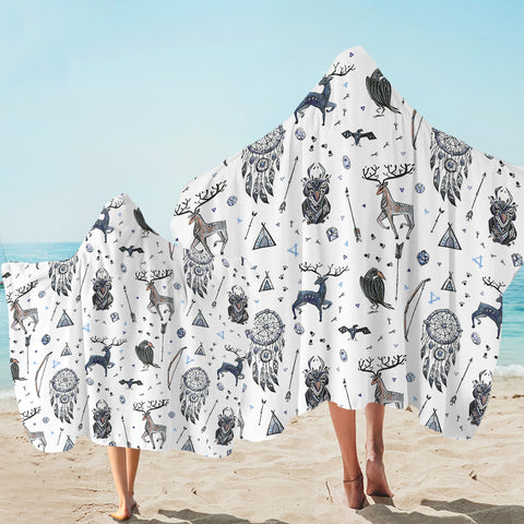 Image of Winter Themed SW2172 Hooded Towel